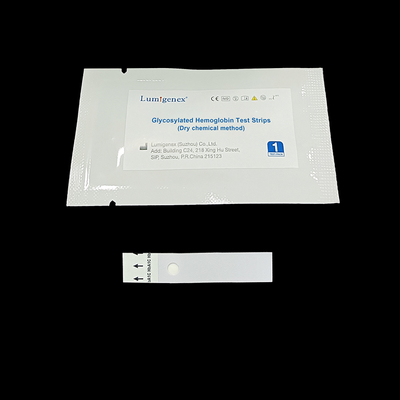 L'essai de Sugar Monitor Hemoglobin A1C de sang bande le CE (de méthode chimique sèche) enregistré
