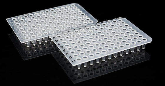 Consommables PCR non jupés 0,1 ml plaque PCR 96 puits pour laboratoire