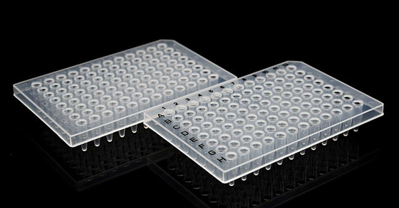 Plaque PCR 0,2 ml Plaque de réaction PCR 96 puits avec demi-jupe