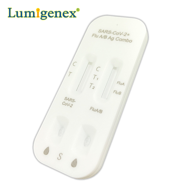 Écoulement latéral de Kit Colloidal Gold Nasal Swab d'essai rapide pour la grippe Covid19 une grippe B