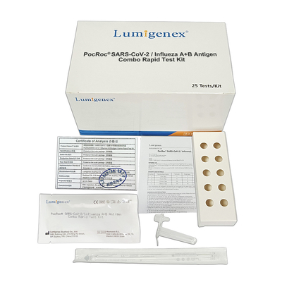 Grippe SARS-CoV-2 une grippe rapide A de la CE de Kit Colloidal Gold Nasal Swab d'essai de la grippe B