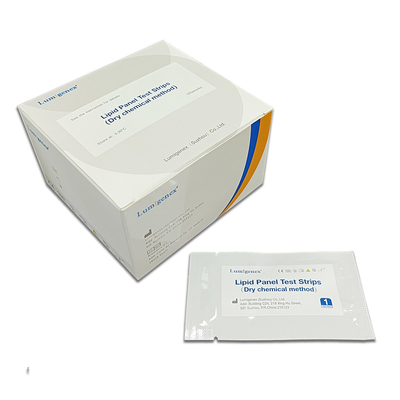 Bandes d'essai de panneau de lipide pour des essais de la gestion 15 de Dislipidemia/boîte