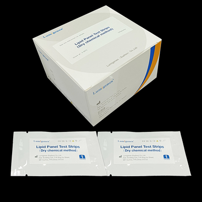 Bandes d'essai de panneau de lipide pour des essais de la gestion 15 de Dislipidemia/boîte