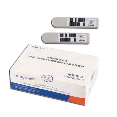 Sensibilité élevée d'immunoessai du kit TRFIA d'essai de POC de CTnI/CK-MB /Myo