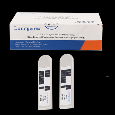 Diagnostiquer la fonction gastrique Pepsinogène I / Pepsinogène II (PGI / PGII) Kit de test combiné test sur sang total infection pulmonaire