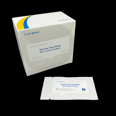 Bandelettes de test de glucose Méthode chimique sèche pour Lumigenex Glucose ISO13485
