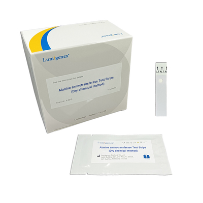Bandes d'essai d'aminotransferase d'alanine de réactif de POCT pour le moniteur de fonction hépatique