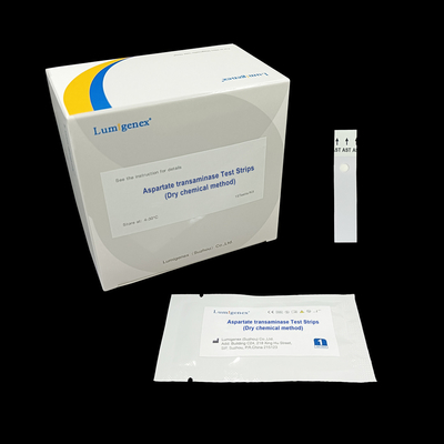Bandes d'essai de transaminase d'aspartate de Biomarker de dommage du foie avec l'analyseur chimique sec