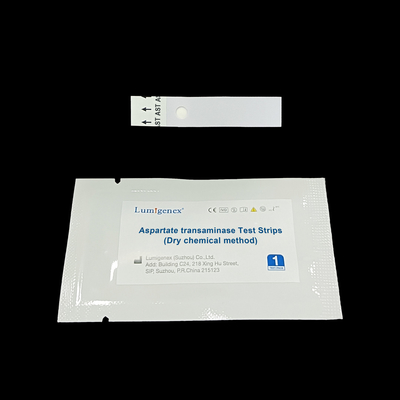 Bandes d'essai de transaminase d'aspartate de Biomarker de dommage du foie avec l'analyseur chimique sec