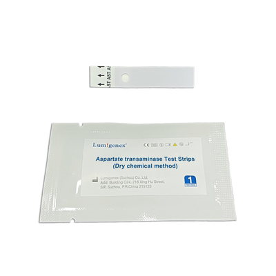 Bandelettes de test d'aspartate transaminase de réactif de test IVD Méthode chimique sèche