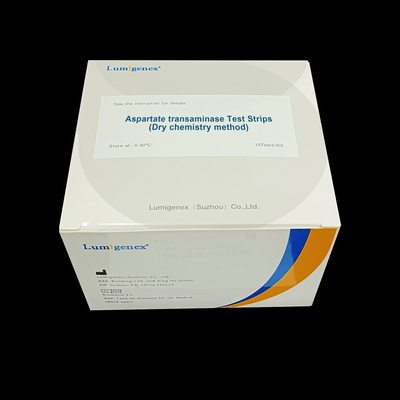 Bandelettes de test d'aspartate transaminase de réactif de test IVD Méthode chimique sèche