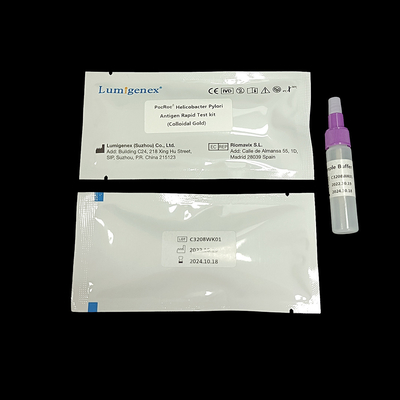 L'essai rapide de pylores de Lumigenex Helicobacter par le CE colloïdal d'or a délivré un certificat