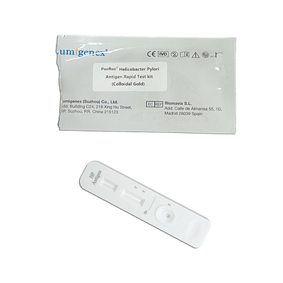 Essai rapide rapide de kit d'essai d'essai de Helicobacter d'antigène à la maison de pylores (or colloïdal) H.Pylori par le spécimen fécal