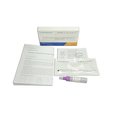 CE colloïdal d'or colloïdal de kit rapide d'essai d'antigène de Lumigenex Helicobacter Pylori diplômée