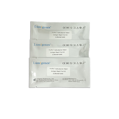 CE colloïdal d'or colloïdal de kit rapide d'essai d'antigène de Lumigenex Helicobacter Pylori diplômée