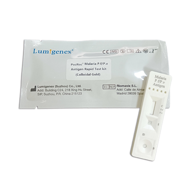 CE rapide de Kit Colloidal Gold d'essai d'antigène de la malaria PF/PV enregistré