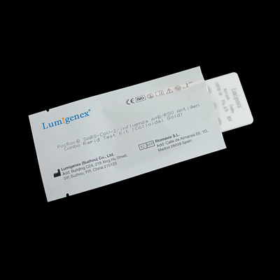 SARS-CoV-2/kit rapide d'essai d'antigène enregistré par CE rapide combiné de Kit Colloidal Gold d'essai antigène de la grippe A+B/RSV