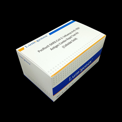 Kit rapide d'essai d'antigène enregistré par CE rapide combiné de Kit Colloidal Gold d'essai d'antigène de la grippe A+B/RSV de Covid19/