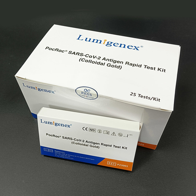 Kit de test rapide d'antigène Covid-19 (or colloïdal) à usage médical avec CE