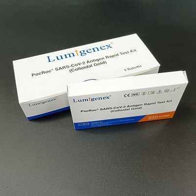 Kit rapide d'essai d'antigène de 25 PCs, kit d'essai d'antigène à la maison d'or colloïdal