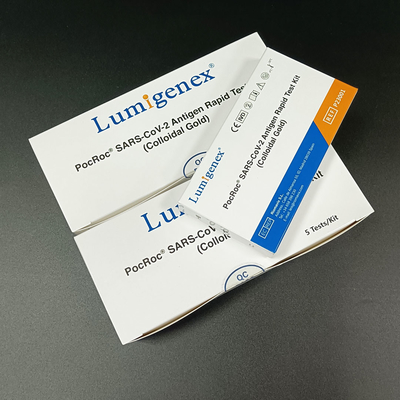 Kit rapide d'essai d'antigène de 25 PCs, kit d'essai d'antigène à la maison d'or colloïdal