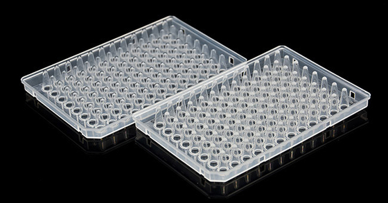 Consommables PCR CE 0,1 ml Plaque PCR semi-jupée à 96 puits transparente