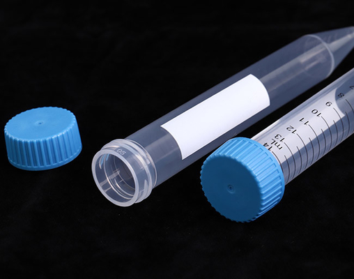 Dégagez la catégorie médicale conique de tubes à centrifuger de 15ml de polypropylène