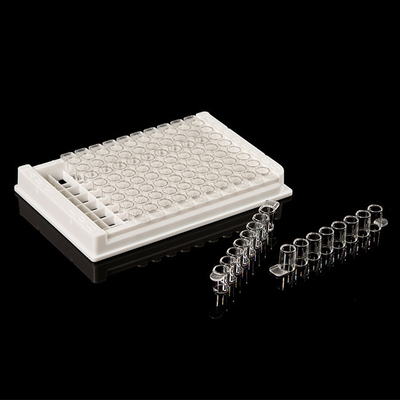Consommables détachables d'ACP pp plat d'Elisa de puits de 96 pour le laboratoire