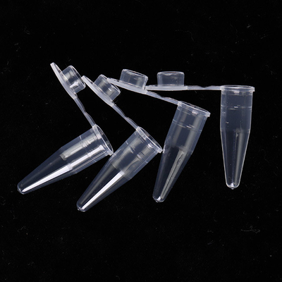 Consommables PCR transparents 0,6 ml Tube simple PCR avec des bouchons plats