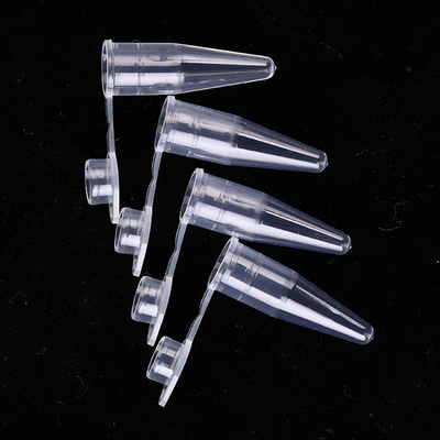 Consommables PCR transparents 0,6 ml Tube simple PCR avec des bouchons plats