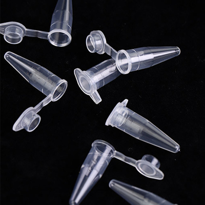 Consommables PCR transparents 0,6 ml Tube simple PCR avec des bouchons plats