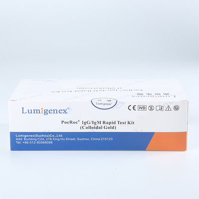 kit de diagnostic d'anticorps sanguins du bout des doigts 10μL, kit de test rapide IgM IgG de la CE