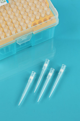 Bouts jetables de meulage ultra fins de pipette, bouts de la pipette 300ul avec le support de 96 puits