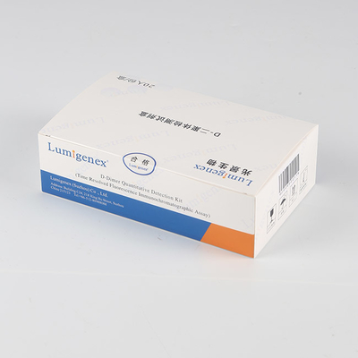 Kit d'essai du POC ISO13485, kits de biochimie de D-dimère de sang total