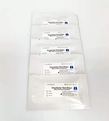 Le CE de bandelettes d'essai de créatinine de produit chimique sec d'OEM a approuvé pour l'hôpital
