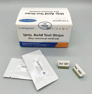 Bonne précision 15 tests/boîte certification de la CE des bandelettes de test d'acide urique