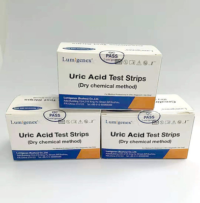 Bonne précision 15 tests/boîte certification de la CE des bandelettes de test d'acide urique