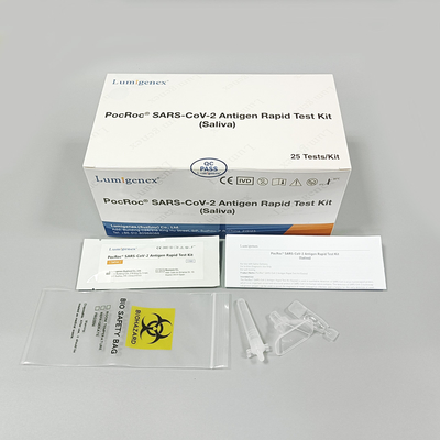 Kit de test rapide d'antigène de salive de diagnostic médical 25 pièces pour SARS-CoV-2