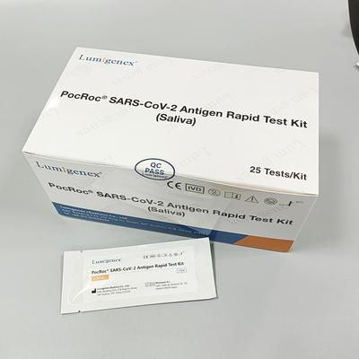 Kit de test de salive antigénique ISO 20 minutes Covid-19 haute sensibilité
