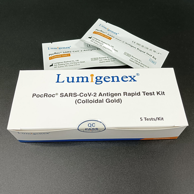 Kit de test rapide d'antigène (or colloïdal) avec déclaration CE
