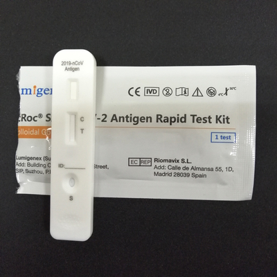 Kit de test rapide d'antigène Covid-19 (or colloïdal) avec liste blanche CE et UE